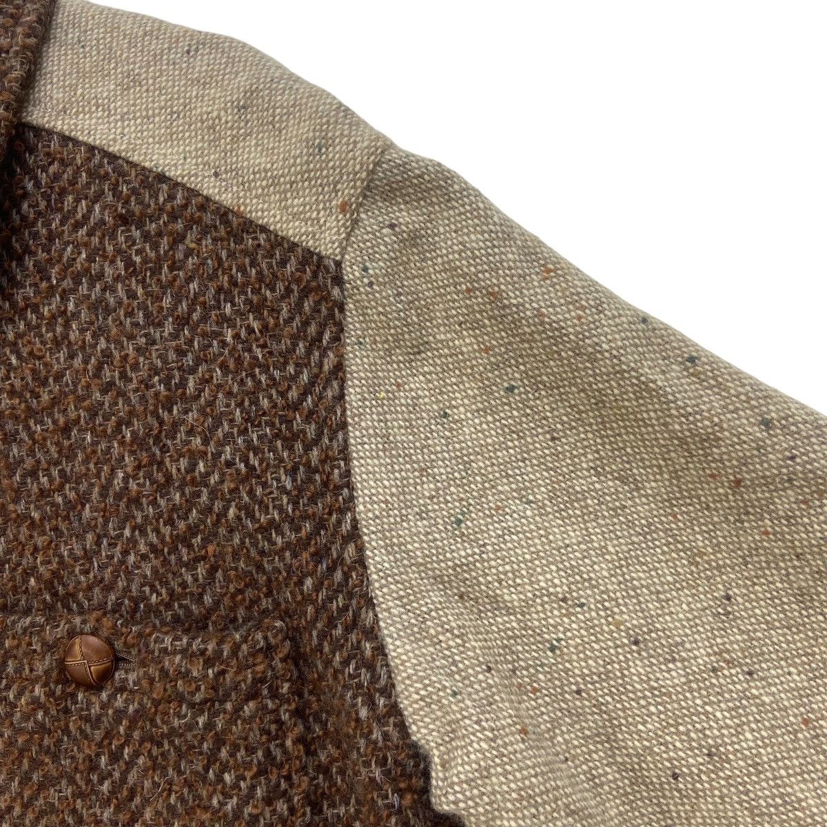 Japanese Brand × Vintage Vintage Japanese Brand Patchwork Rework Wool Jacket Size US S / EU 44-46 / 1 - 7 Thumbnail