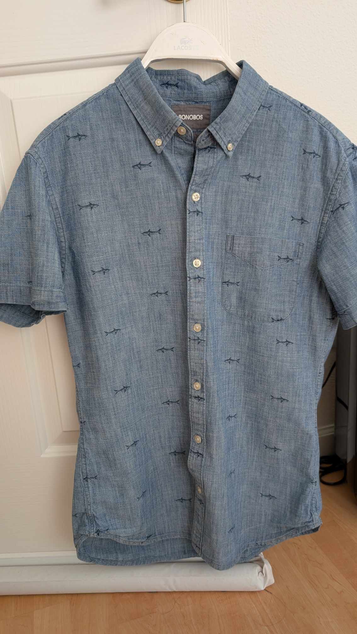 Bonobos Slim Fit Navy Button Up Short Sleeve Bonobos Size US M / EU 48-50 / 2 - 1 Thumbnail