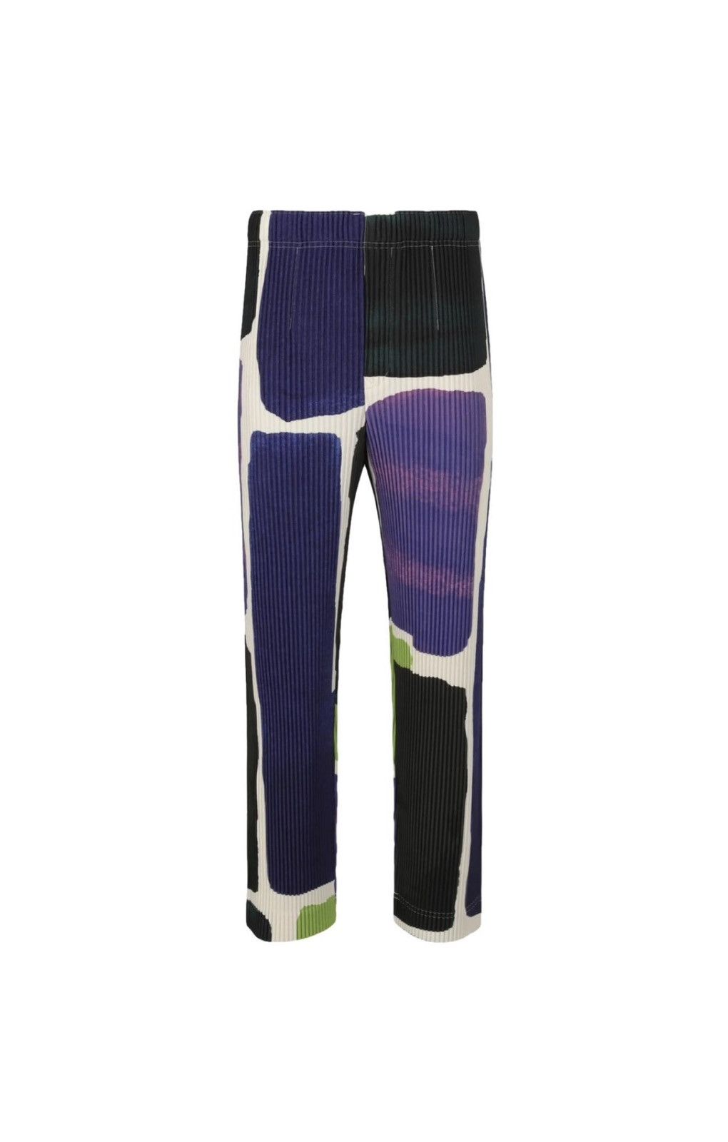 Pleats Please Issey Miyake ISSEY MIYAKE Trousers L International 3 navy multicolour Size US 41 - 1 Thumbnail