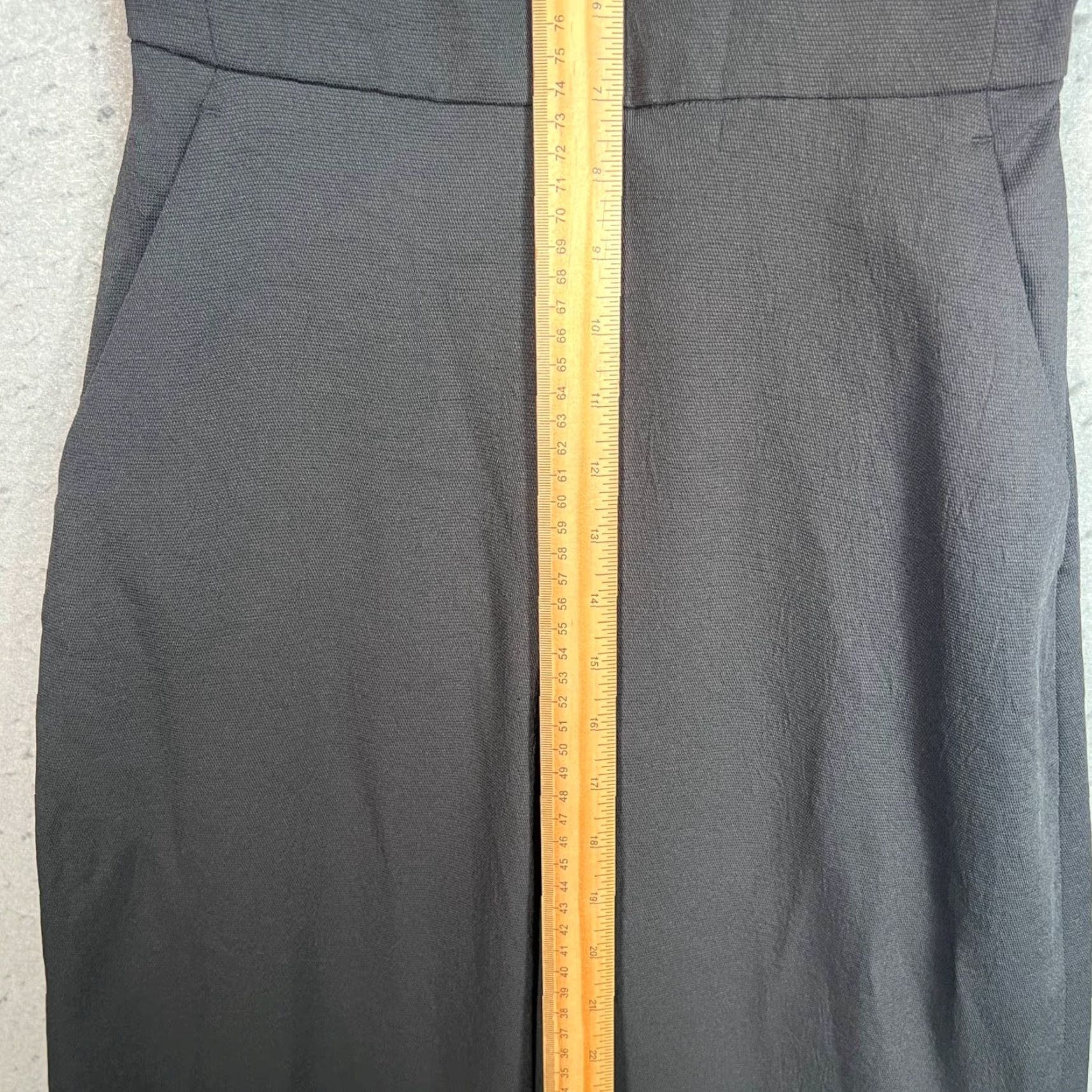 Vintage Wilfred Womens Jumpsuit Black V-Neck Sleeveless Wide-Leg Adult 2 Pattern: Solid Size 26" / US 2 / IT 38 - 6 Thumbnail