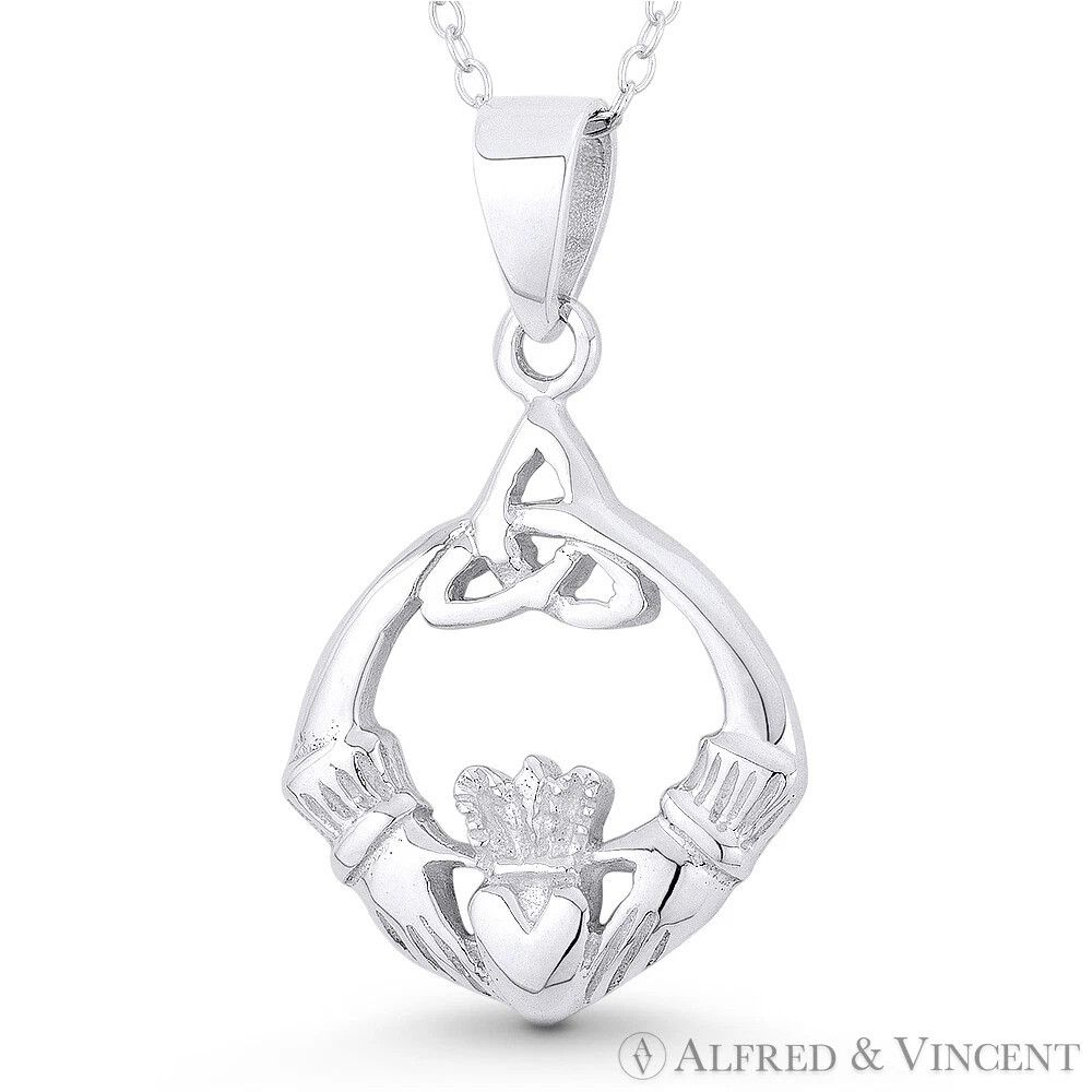Other Irish Claddagh, Heart, & Celtic Triquetra Knot Charm Pendant Size ONE SIZE - 1 Preview