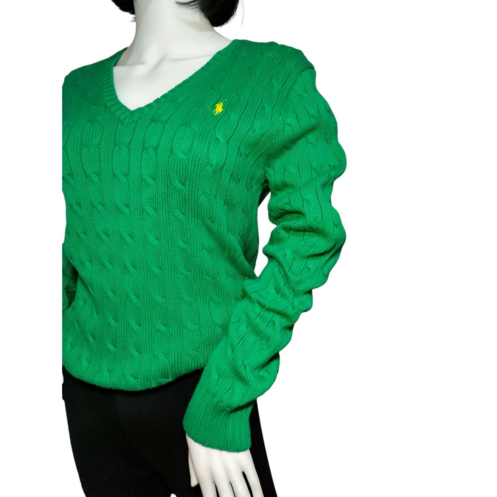 Ralph Lauren Ralph Lauren Sweater Women's Sz Lg Long Sleeve Cable Knit Size L / US 10 / IT 46 - 3 Thumbnail