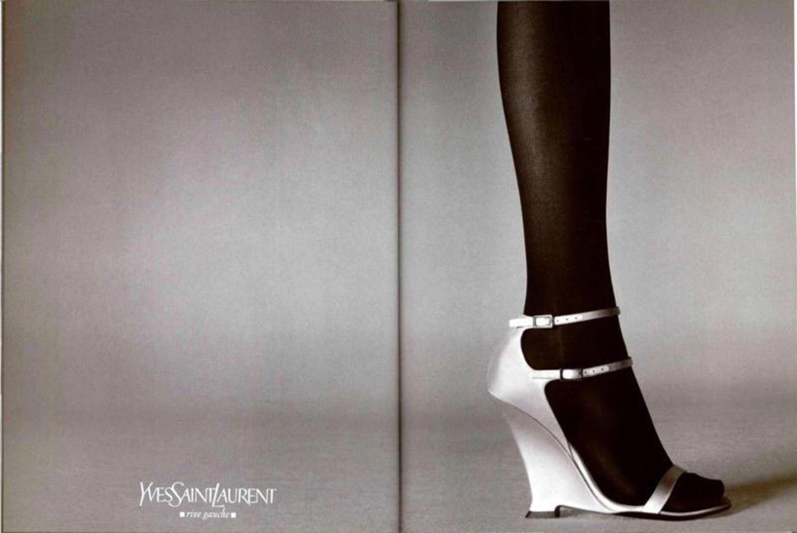 SS 2001 Yves Saint Laurent by Tom Ford Runway Straps Heels