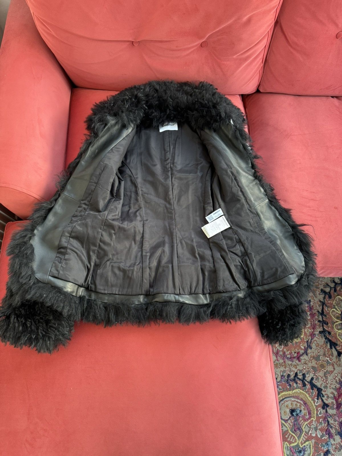 Ambush Design New Ambush leather shearling mongolian coat, size S Size S / US 4 / IT 40 - 9 Thumbnail