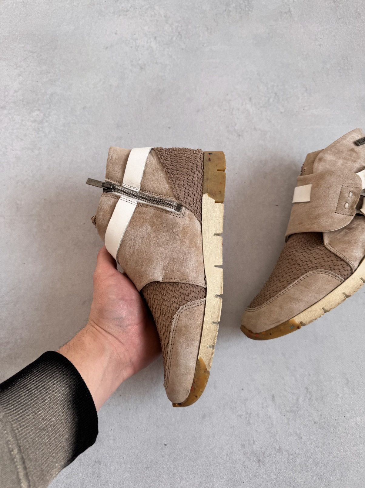 If Six Was Nine Vintage Italy AS 98 Style Rick Owens Vibes Yellow Cub Boots Size US 8 / IT 38 - 6 Thumbnail