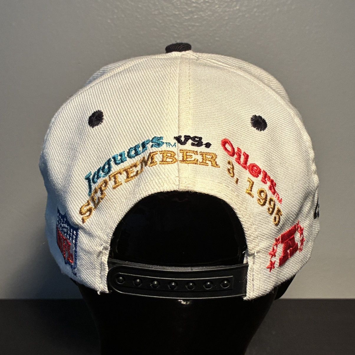 Logo Athletic Jacksonville Jaguars Vs Houston Oilers Inaugural Game Hat Size ONE SIZE - 6 Thumbnail