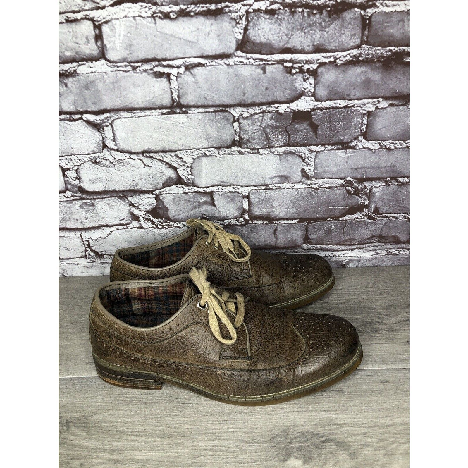 Bed Stu Bed Stu Brown Leather Wingtip Oxfords Casual Lace Up Shoes M Size US 9.5 / EU 42-43 - 5 Thumbnail