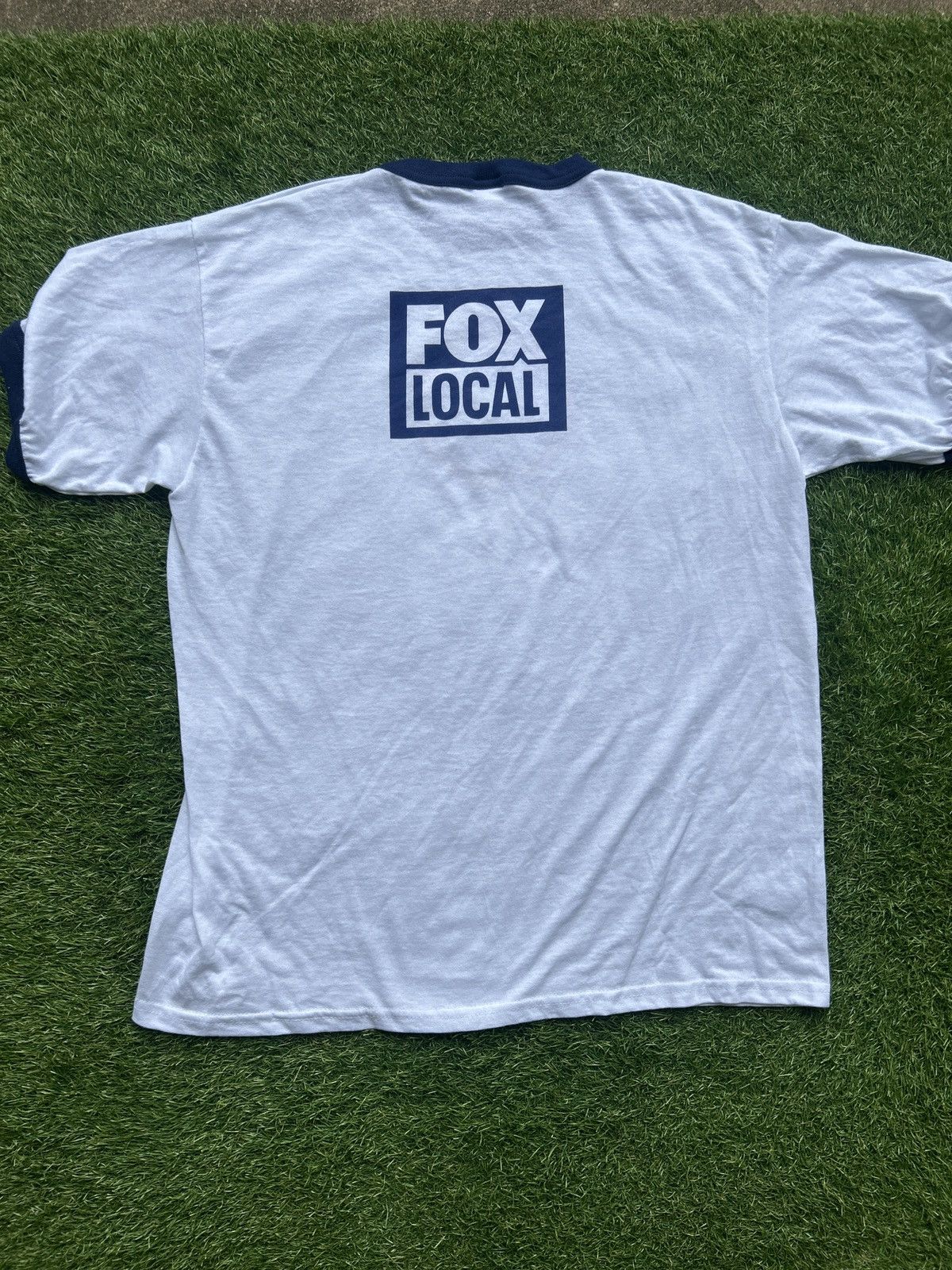 Vintage Fox 5 DC Local News Ringer T-Shirt Size US XL / EU 56 / 4 - 4 Thumbnail