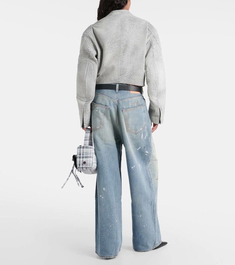 Acne Studios Acne Studios Cropped leather jacket Size XS / US 0-2 / IT 36-38 - 4 Thumbnail