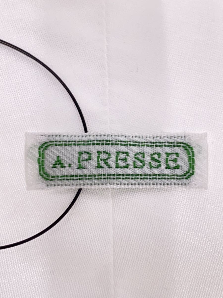 A.PRESSE White Cotton Regular Collar Shirt Size US M / EU 48-50 / 2 - 3 Thumbnail