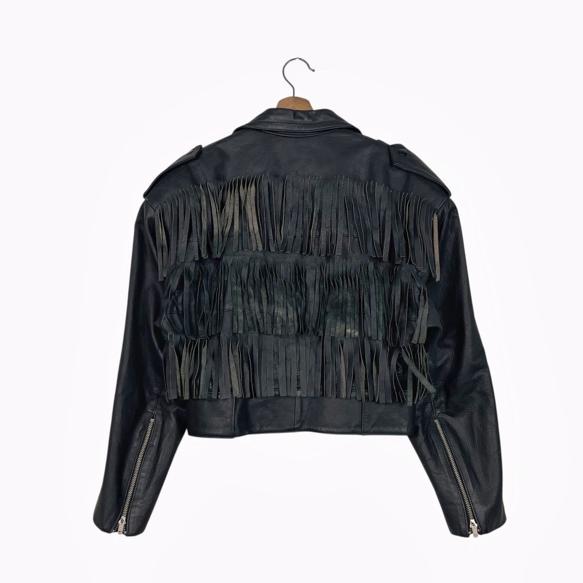 Jean Paul Gaultier Jean Paul Gaultier Crop Biker Leather Jacket Size US S / EU 44-46 / 1 - 7 Thumbnail