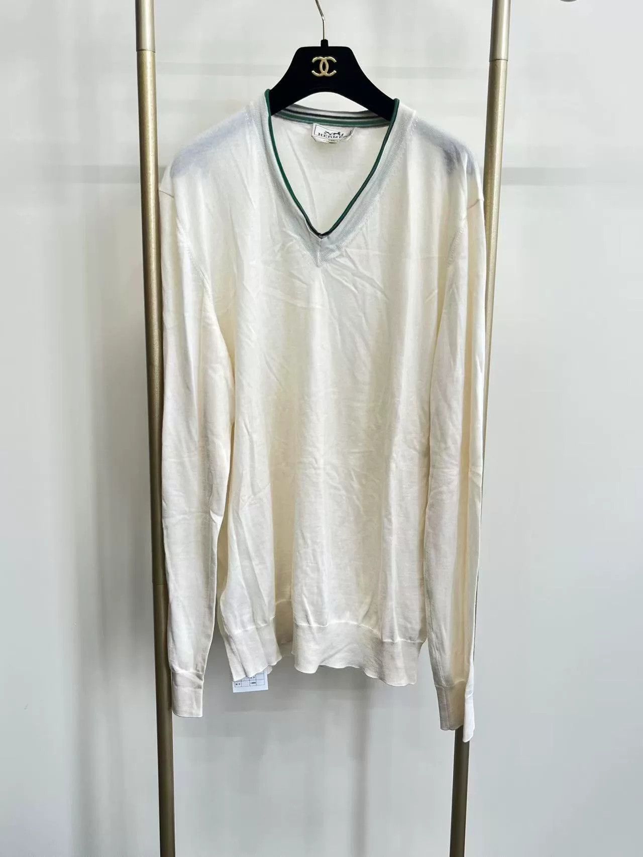Hermes Hermes Cashmere Knit Long Sleeve T-shirt XXL Size US XXL / EU 58 / 5 - 1 Thumbnail