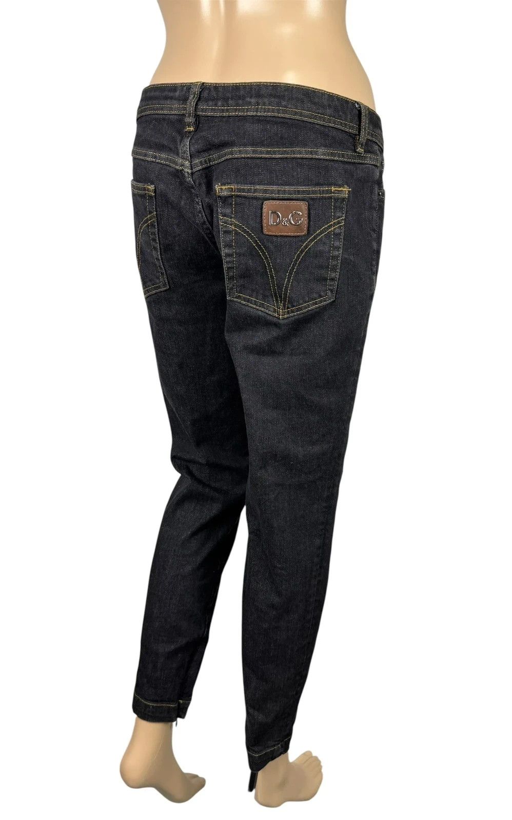 Dolce & Gabbana Dolce & Gabbana Vintage Jeans Ankle Zip Crop size 30 Size 30" / US 8 / IT 44 - 1 Thumbnail