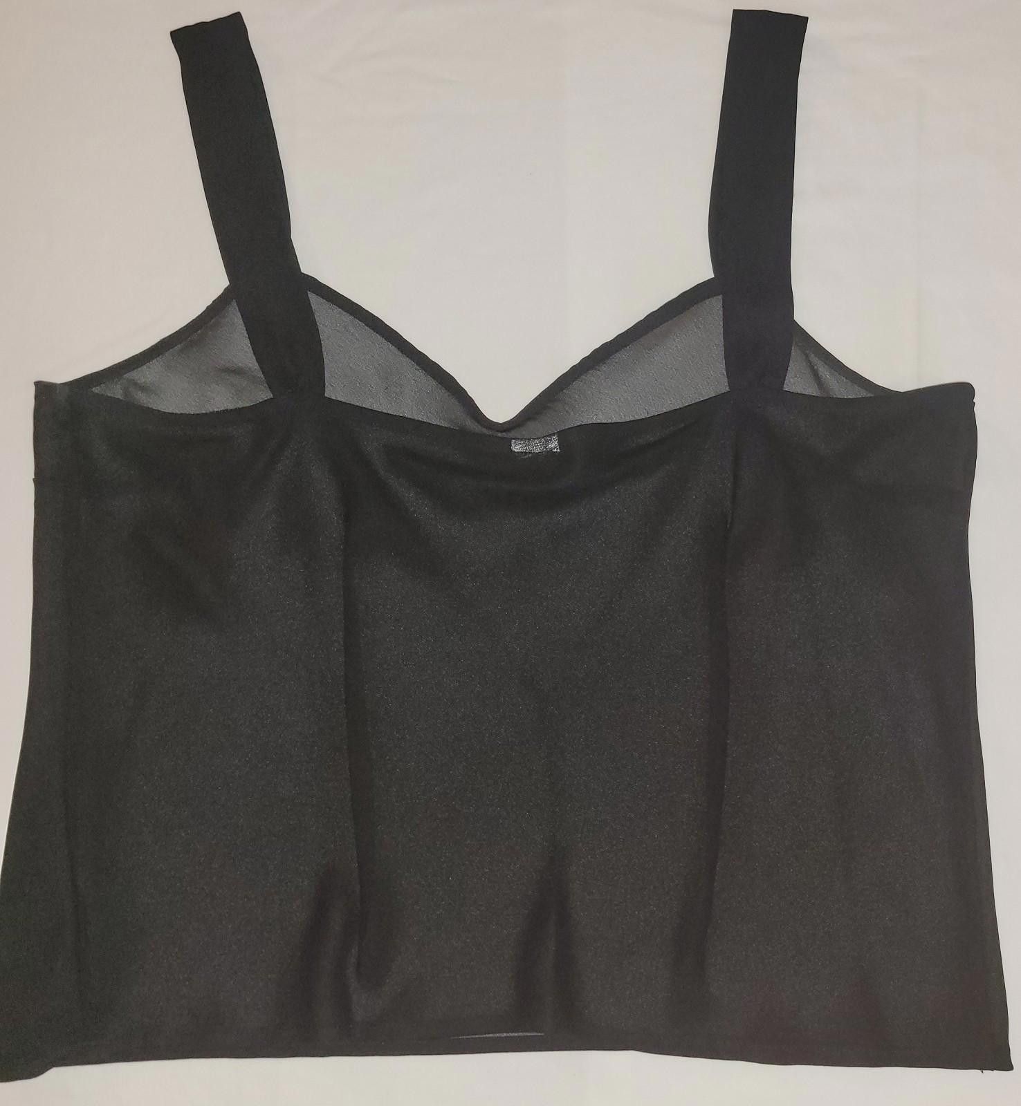 The Unbranded Brand unbranded women's MED. blk. sheer camisole Size M / US 6-8 / IT 42-44 - 3 Thumbnail