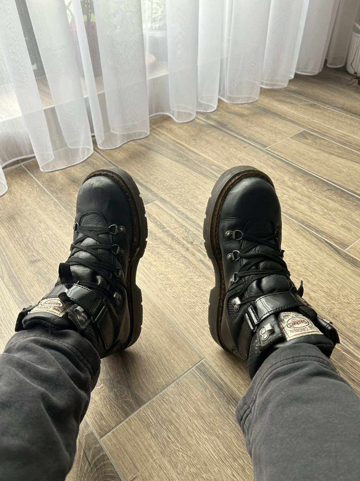 Dockers × Handmade Vintage Dockers Leather Boots Hand made Usa new rock style Size US 10 / EU 43 - 2 Thumbnail
