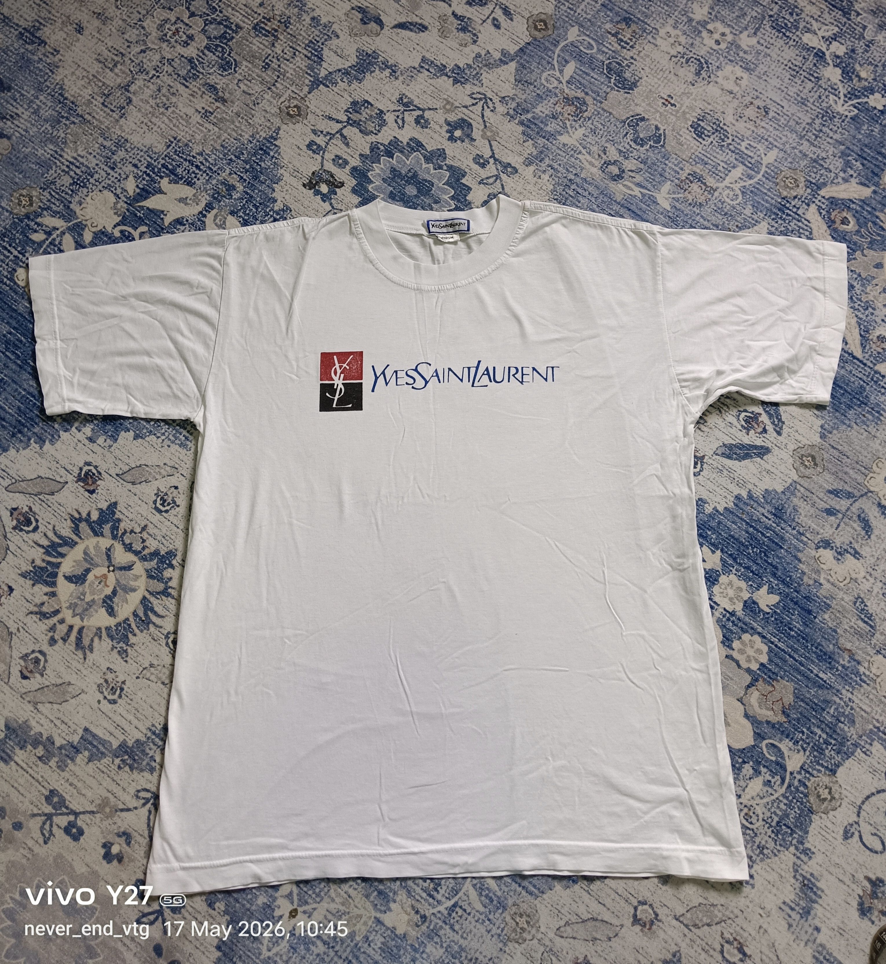 Yves Saint Laurent Yves Saint Laurent Spell Out T shirt Size US M / EU 48-50 / 2 - 1 Thumbnail