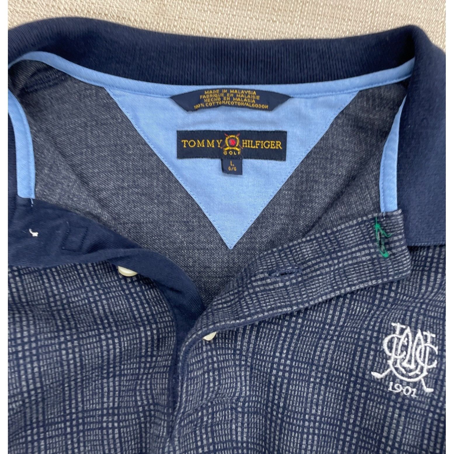 Tommy Hilfiger Tommy Hilfiger Golf Men Large Long Sleeve Polo Size L SKU 12 Size US L / EU 52-54 / 3 - 3 Thumbnail