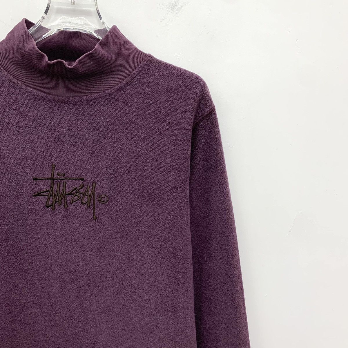 Stussy Stussy Cotton Mock Neck Long Sleeve Knit Sweater K26WX Size S / US 4 / IT 40 - 3 Thumbnail