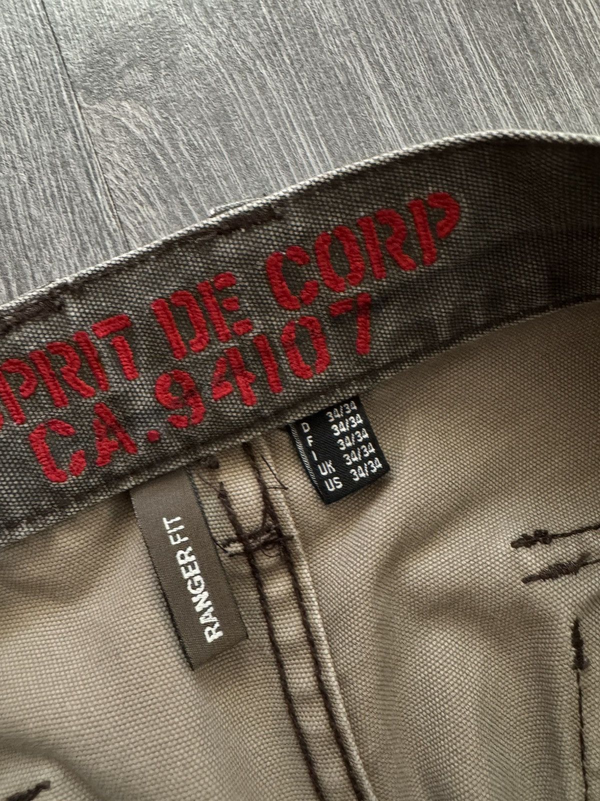 Japanese Brand Y2K Vintage Baggy Pocket Dable Knee Cargo Pants Size US 34 / EU 50 - 7 Thumbnail