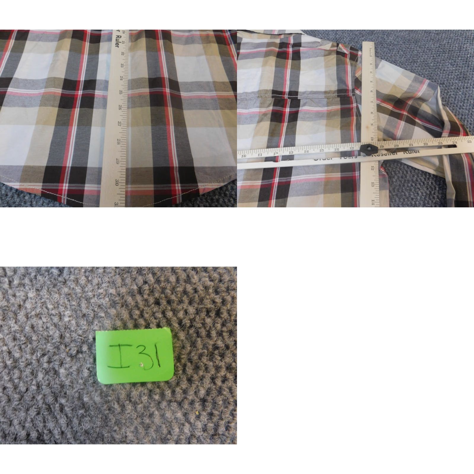 Vintage Red Ape Mens Shirt Long Sleeve Button Down Knit Plaid Cotton Polyester M Red Regular Button-Up Collar Down Theme Logo Western All Seasons Mens Size US M / EU 48-50 / 2 - 8 Thumbnail