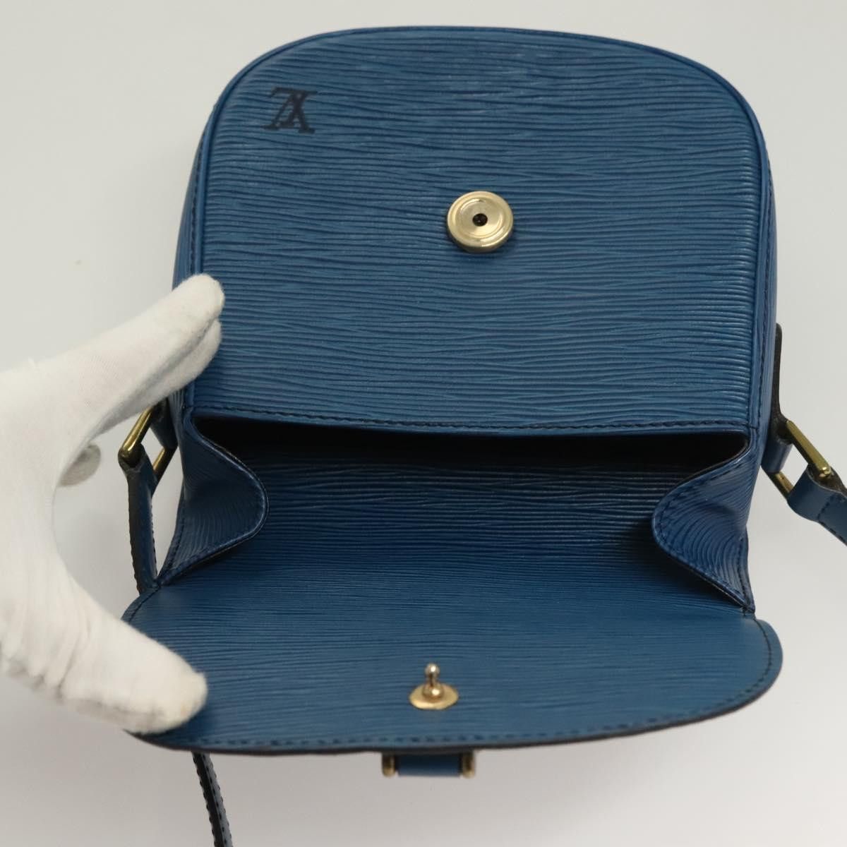 Louis Vuitton LOUIS VUITTON Epi Saint Cloud PM Shoulder Bag Blue M52195 Size ONE SIZE - 9 Thumbnail