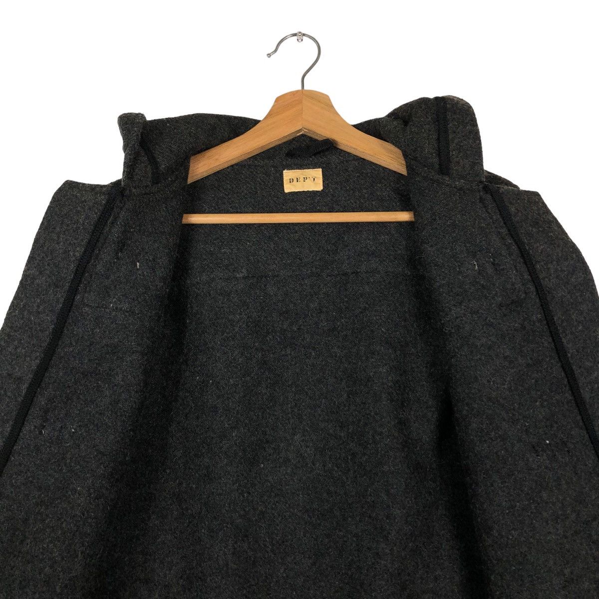 Issey Miyake 🔥Vtg Wool Duffle Jacket Wood Button Dept Issey Miyake Japan Size US M / EU 48-50 / 2 - 13 Thumbnail