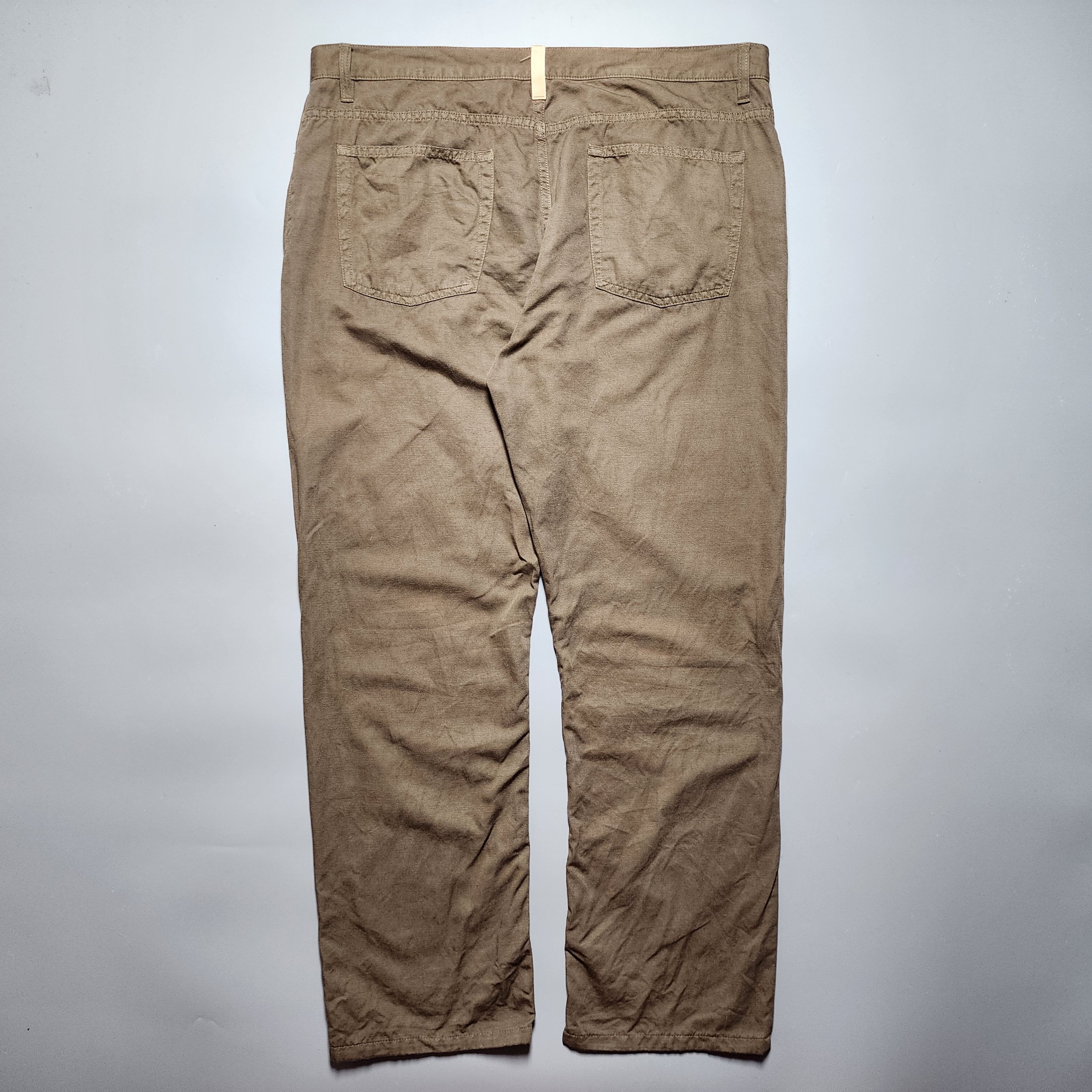 Loro Piana Loro Piana - Cotton Linen Straight Leg Trouser Size US 38 / EU 54 - 2 Thumbnail