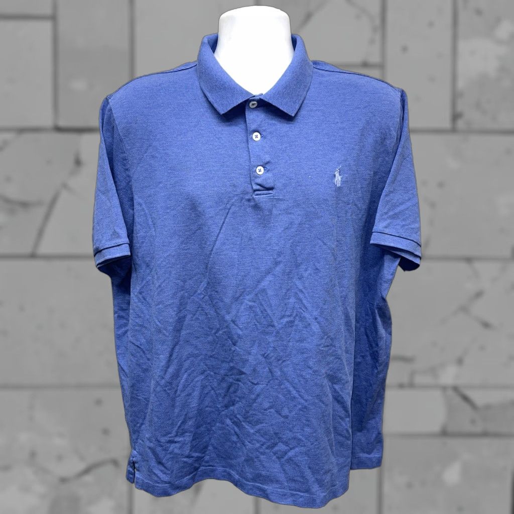 Polo Ralph Lauren Polo Ralph Lauren Men XL Blue Golf Polo Shirt Short Sleeve Cotton Classic Fit Size US XL / EU 56 / 4 - 1 Thumbnail