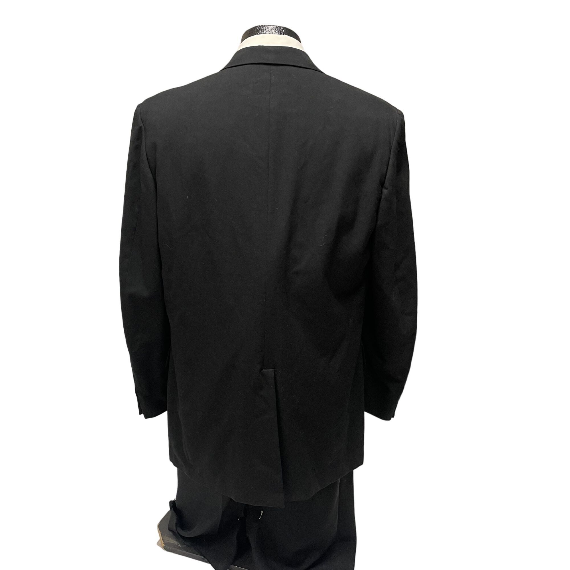 Other Vtg Lord West Black TUX Sport Coat SATIN Lapel Tuxedo Size 40L - 3 Thumbnail
