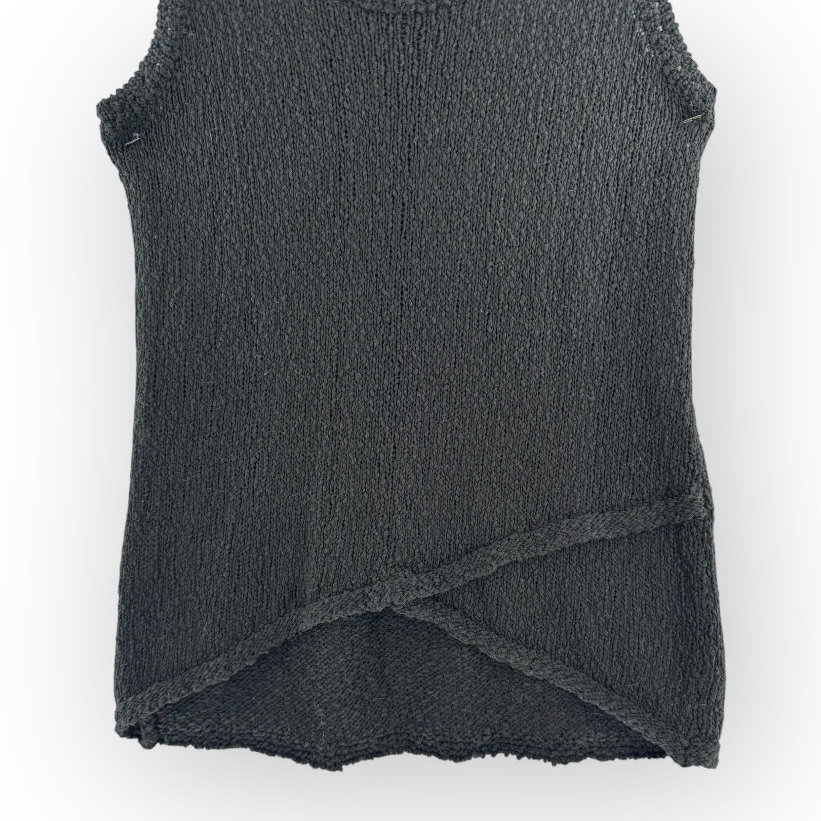 Loft LOFT Black Open Knit Sweater Tank Scoop Neck Sleeveless Sz S Size S / US 4 / IT 40 - 4 Thumbnail