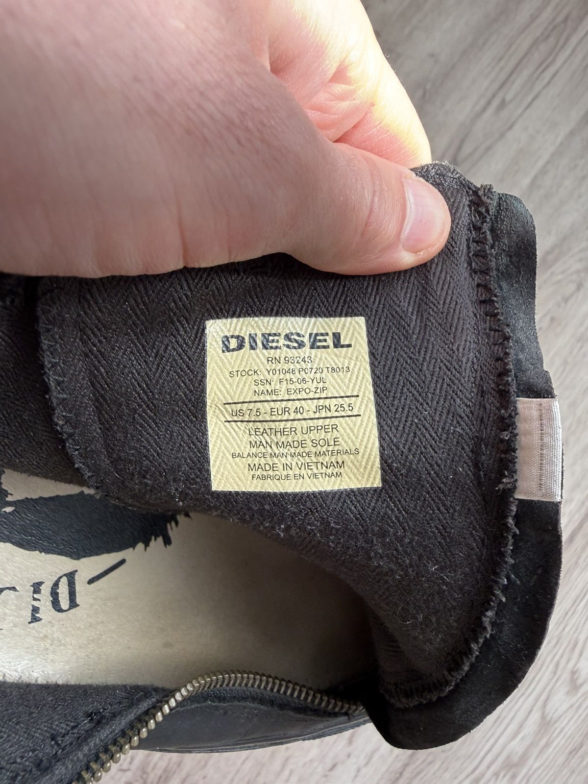 Diesel Diesel Expo Zip Leather Boots US 7.5 Black Side Zip Size US 7.5 / EU 40-41 - 15 Thumbnail