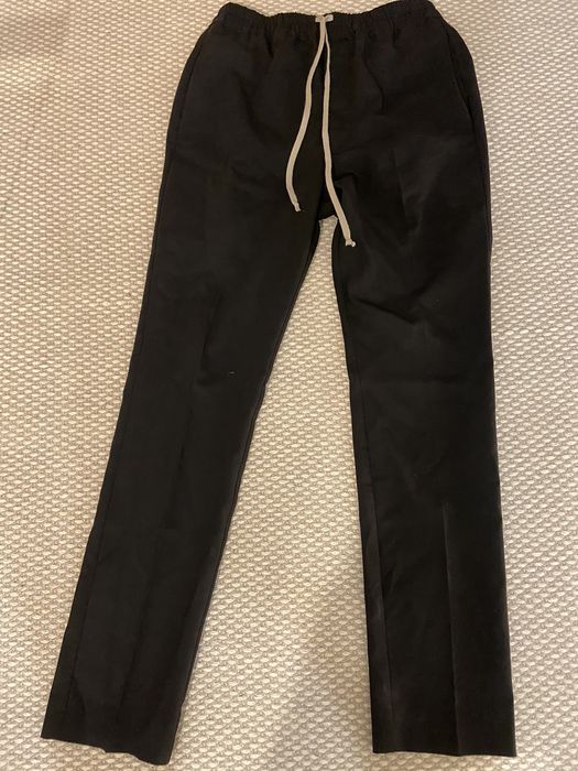 Rick Owens Rick Owens Drawstring Slim Long Pants | Grailed