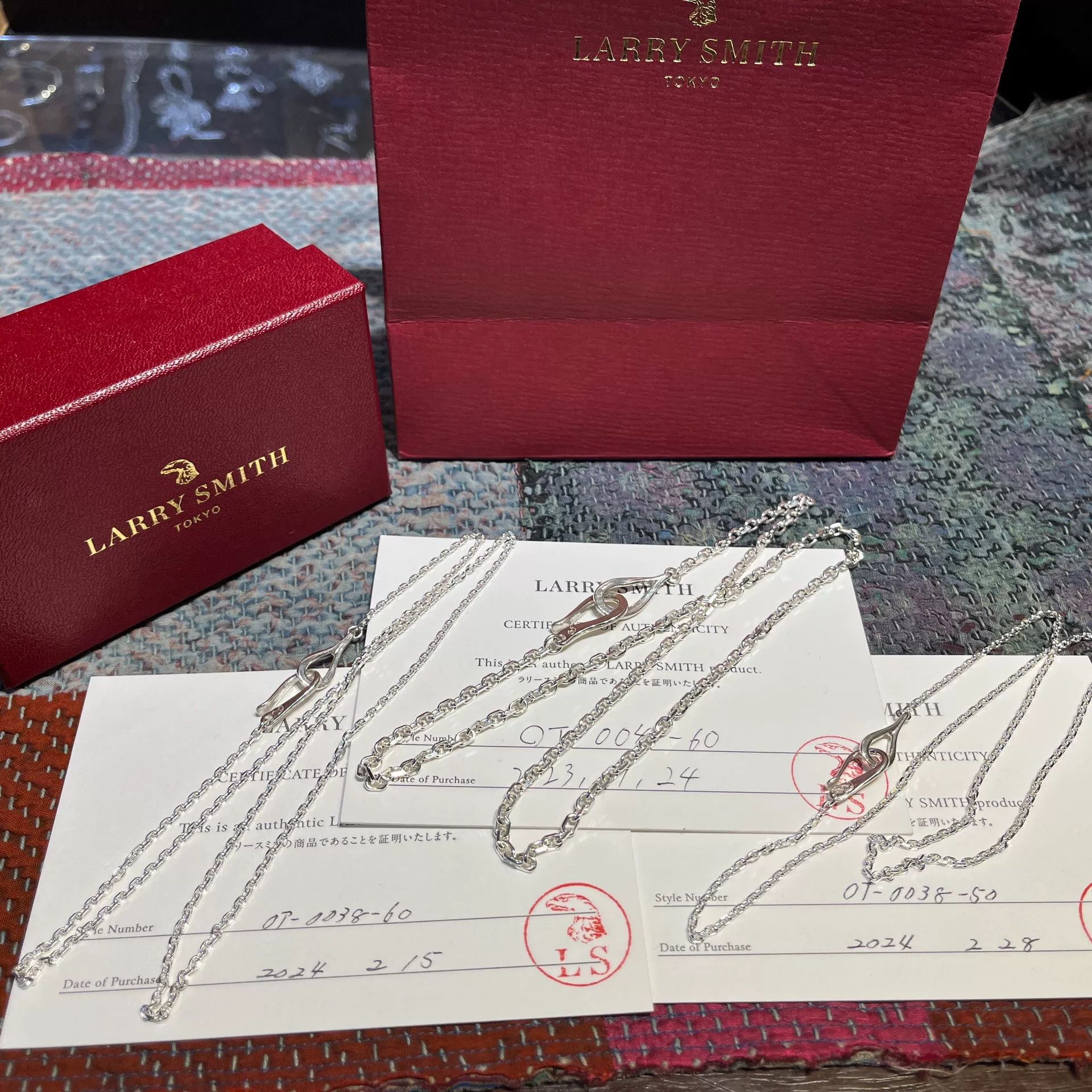 Larry Smith larry smith silver chain with authenticity card Size ONE SIZE - 1 Thumbnail