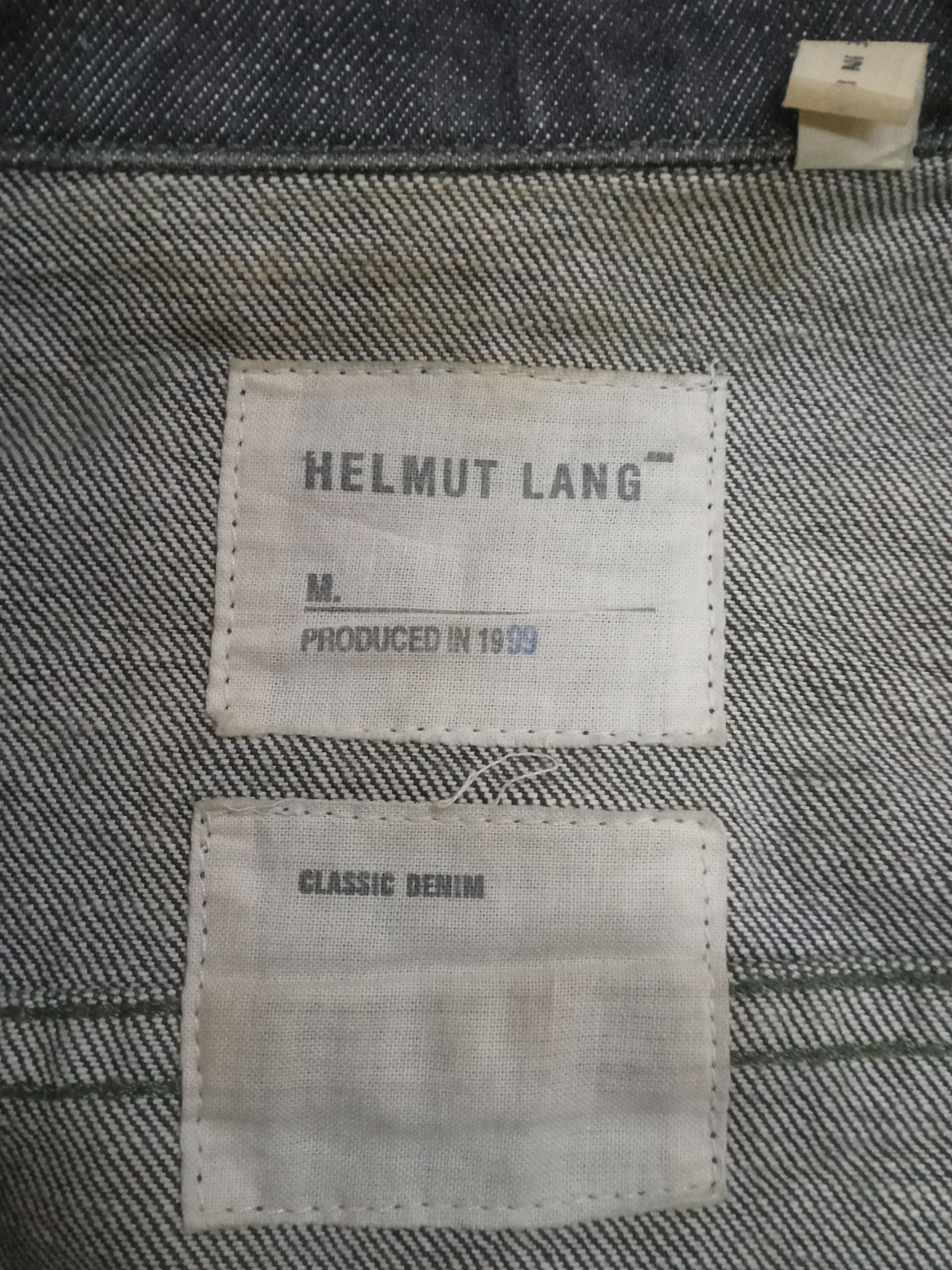 Helmut Lang Helmut Lang Vintage Dark Gray Denim Jacket Size US M / EU 48-50 / 2 - 3 Thumbnail