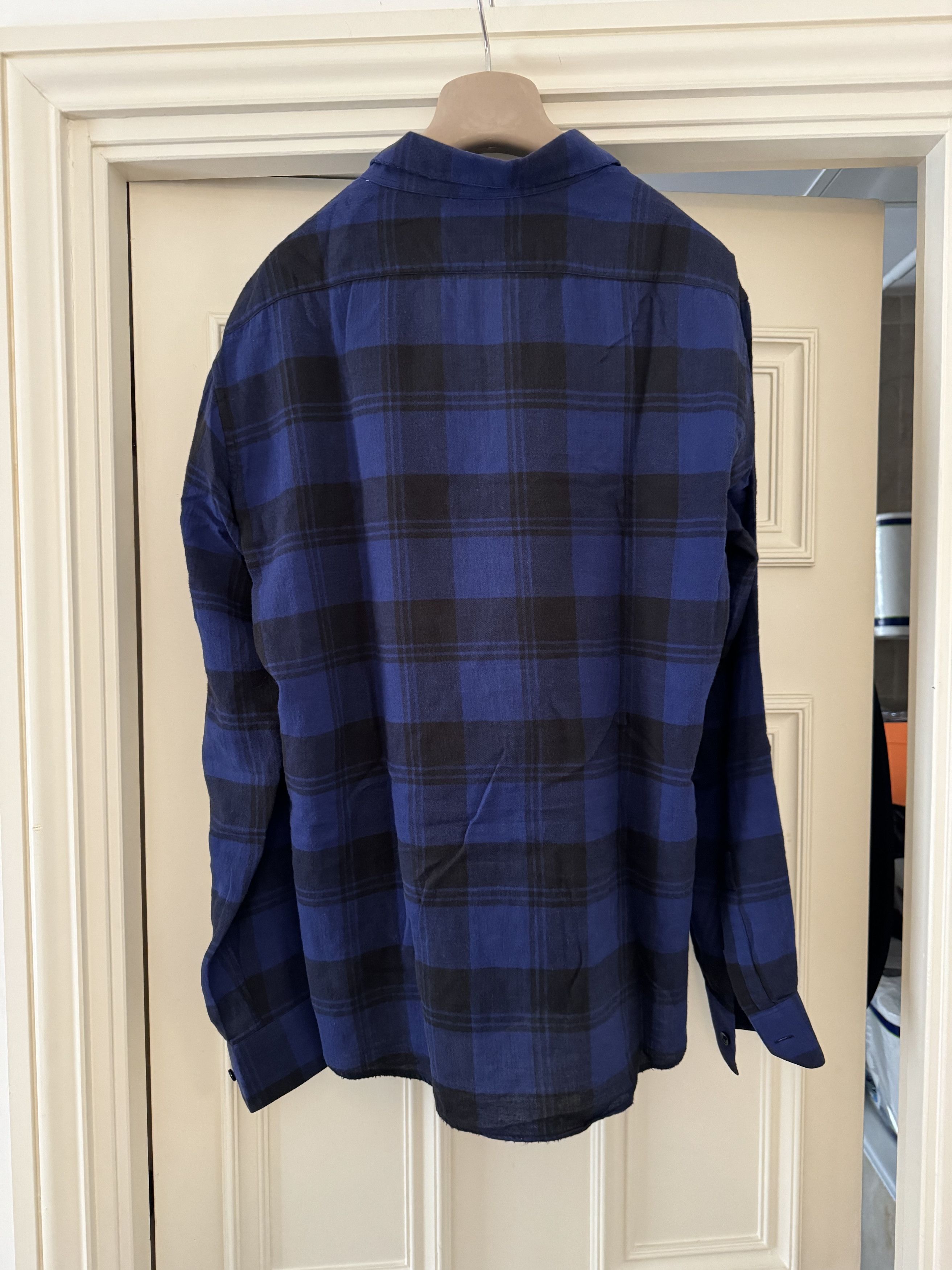 Saint Laurent Paris Brushed Cotton Flannel Shirt Size US M / EU 48-50 / 2 - 3 Thumbnail