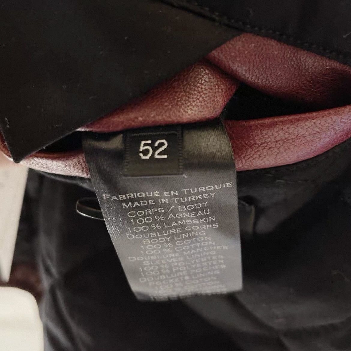 Balmain Balmain AW13 Decarnin Oxblood Biker Leather Jacket – Size 52 Size US L / EU 52-54 / 3 - 8 Thumbnail
