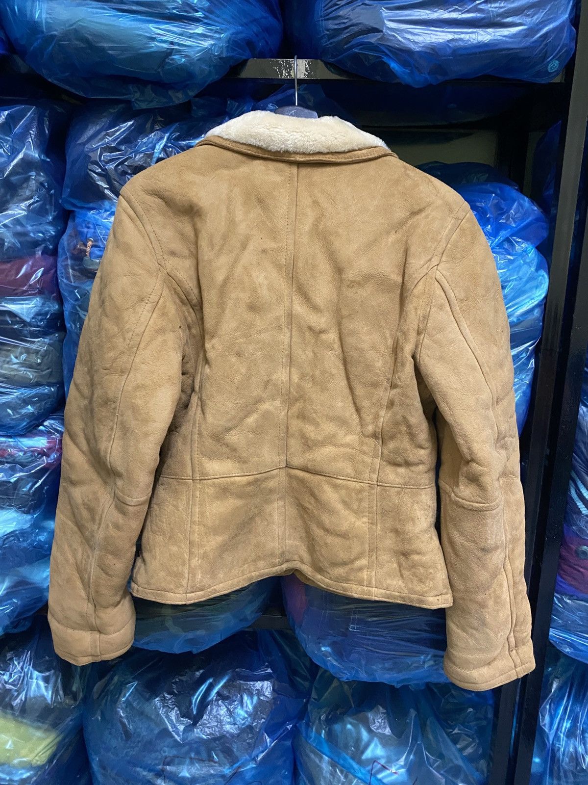 Genuine Leather VINTAGE 80S JHA JHA CLUB LEATHER SHEARLING SHERPA JACKET Size M / US 6-8 / IT 42-44 - 7 Thumbnail