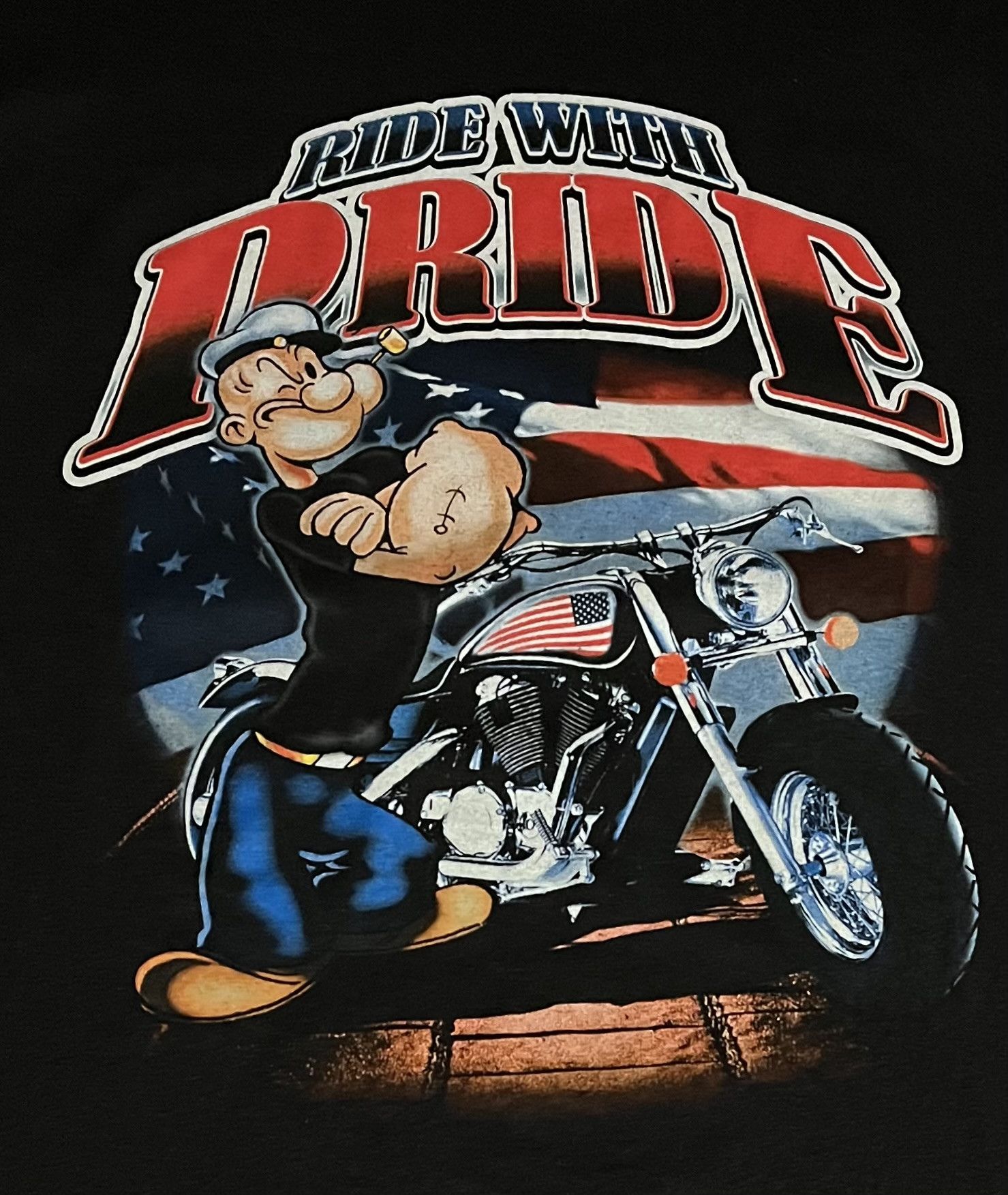 Other Popeye motorcycle tee shirt Size US L / EU 52-54 / 3 - 3 Thumbnail