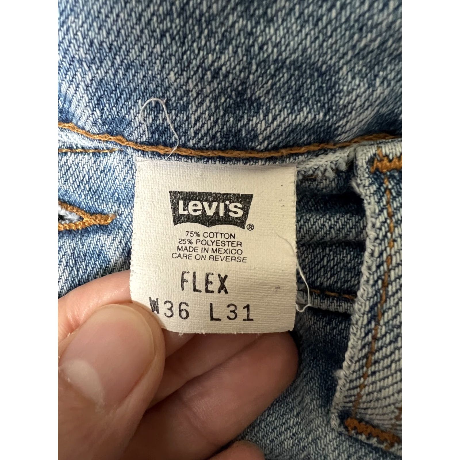 Levi's VINTAGE Levi’s 540 Orange Tab Relaxed Denim Jeans 32x31 Men Regular Blue Cotton 5-Pocket Design Size US 32 / EU 48 - 4 Thumbnail