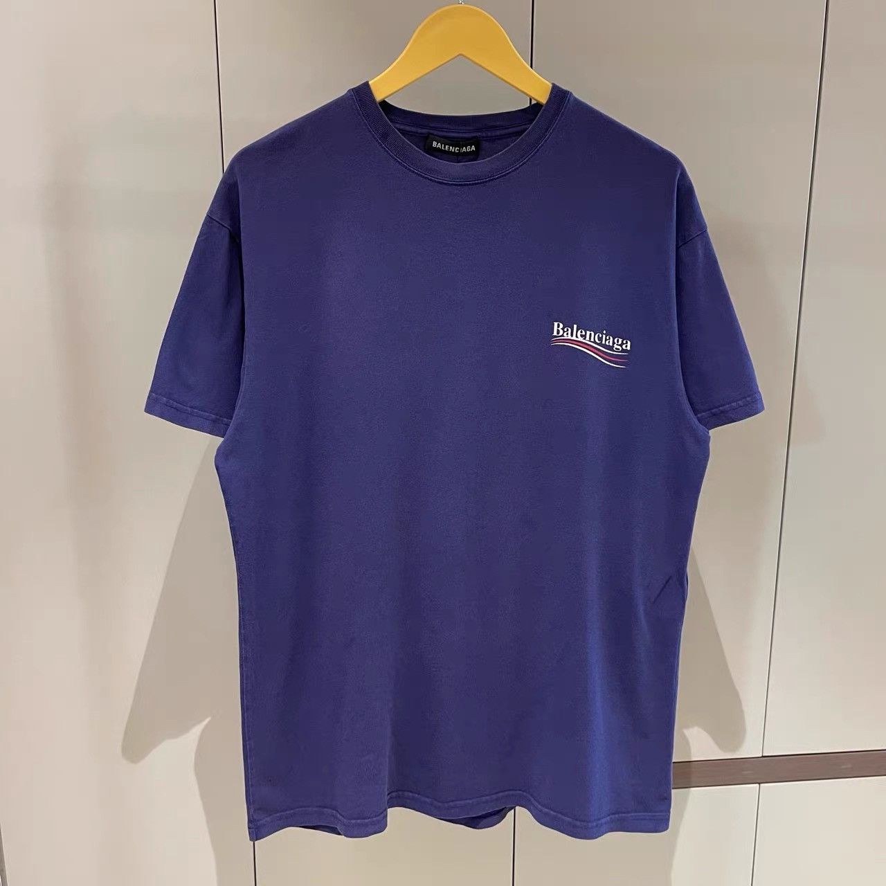 Balenciaga Balenciaga Purple Coke Logo Short Sleeve T-shirt K28 Size US XXS / EU 40 - 1 Thumbnail