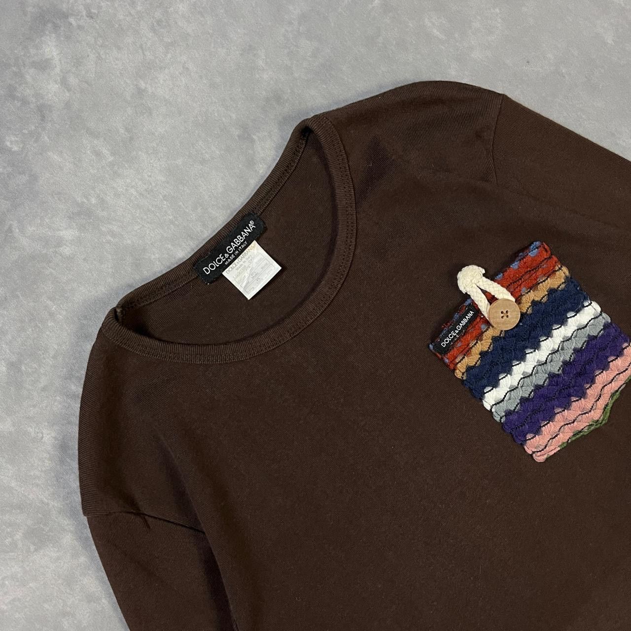 If Six Was Nine 2000s Dolce & Gabbana Pocket Longsleeve Tee y2k Lgb Ifsix Size US S / EU 44-46 / 1 - 2 Thumbnail