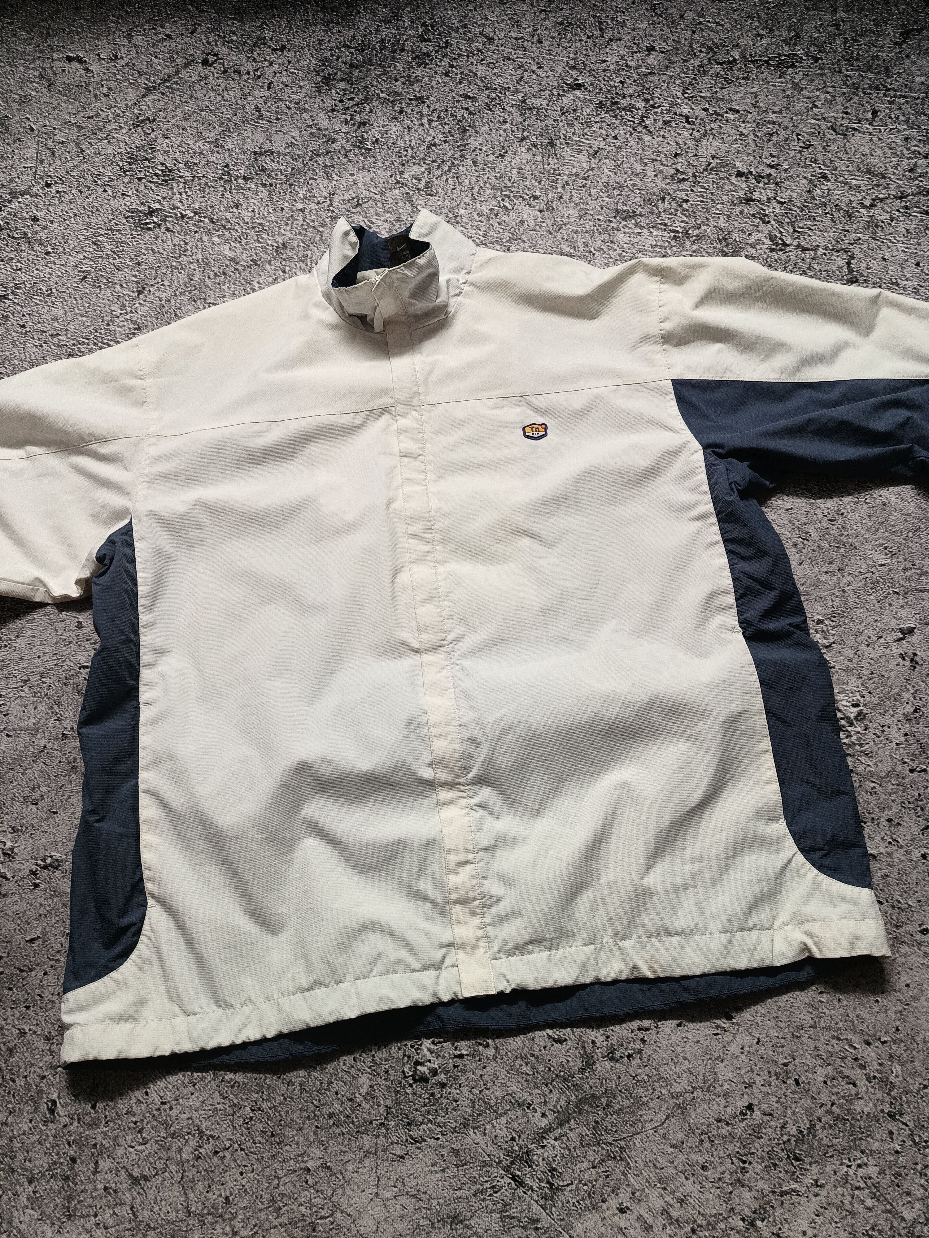 Nike × Vintage Nike Tn Jacket cream windbreaker Y2K Vintage Size US XL / EU 56 / 4 - 3 Thumbnail