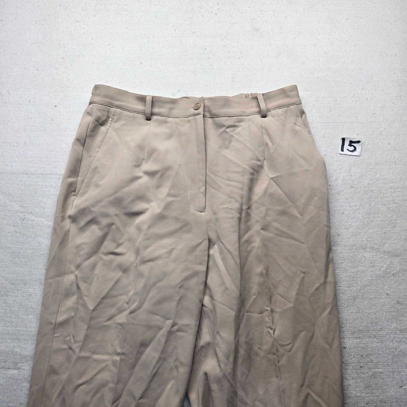 Vintage Vintage Appleseed's Tan Khaki Brown Women's Chino Pants Size 12P Petite Size 34" / US 12 / IT 48 - 2 Thumbnail