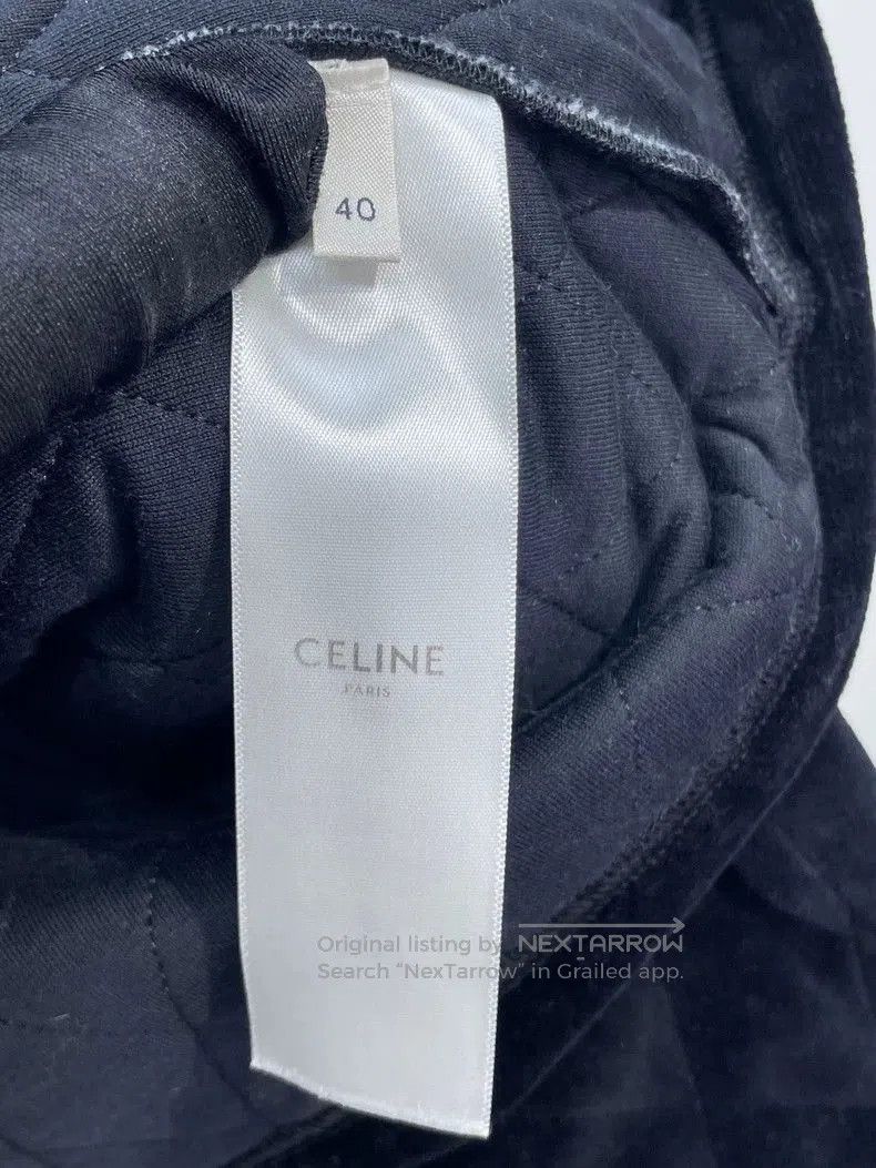Celine Celine Black Velvet Quilted Jacket. Size US L / EU 52-54 / 3 - 5 Thumbnail