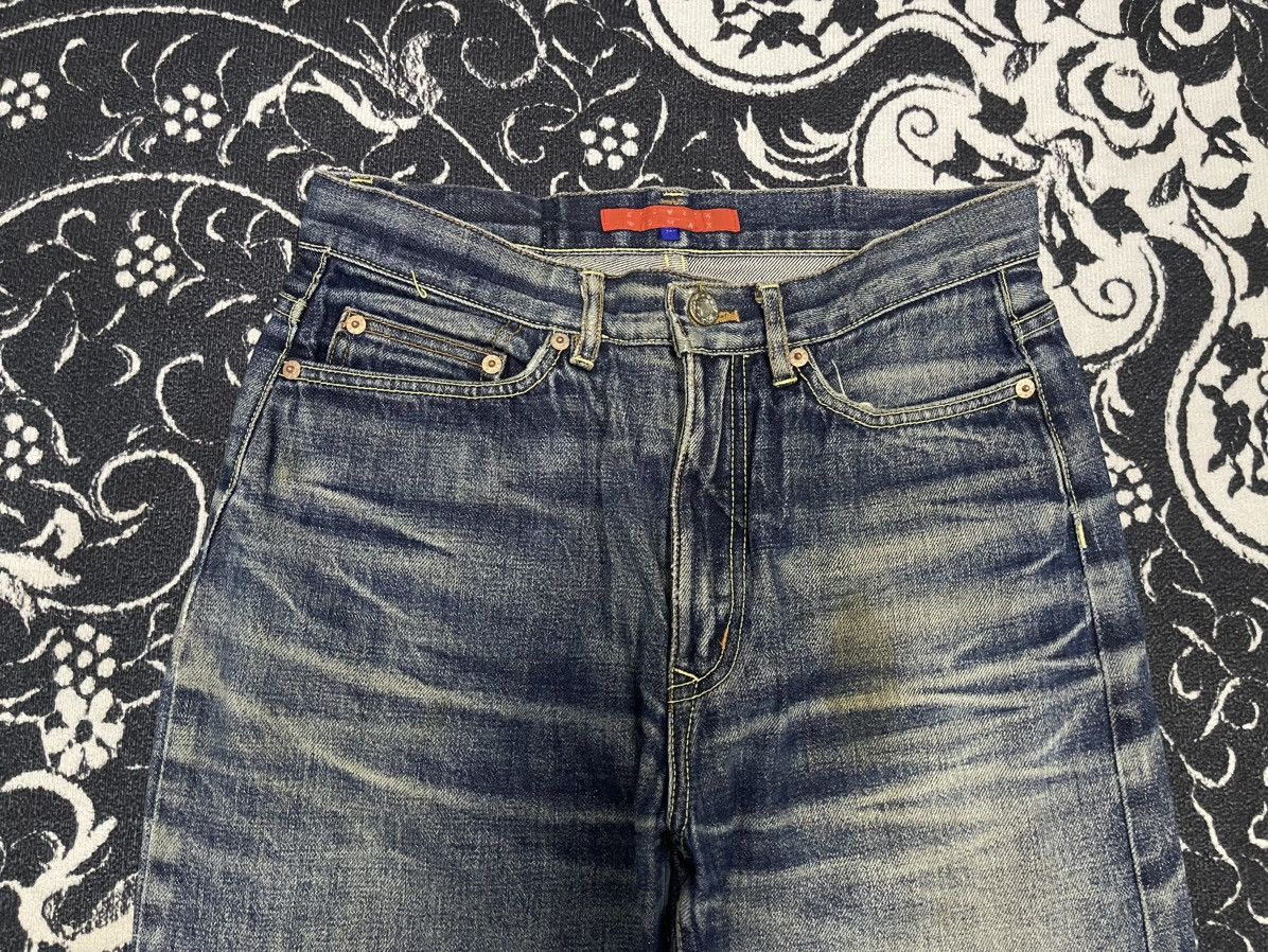 Beauty Beast 90s DRAGON JEANS FLAME POCKET SALVEDGE DISTRESSED Size US 28 / EU 44 - 6 Thumbnail