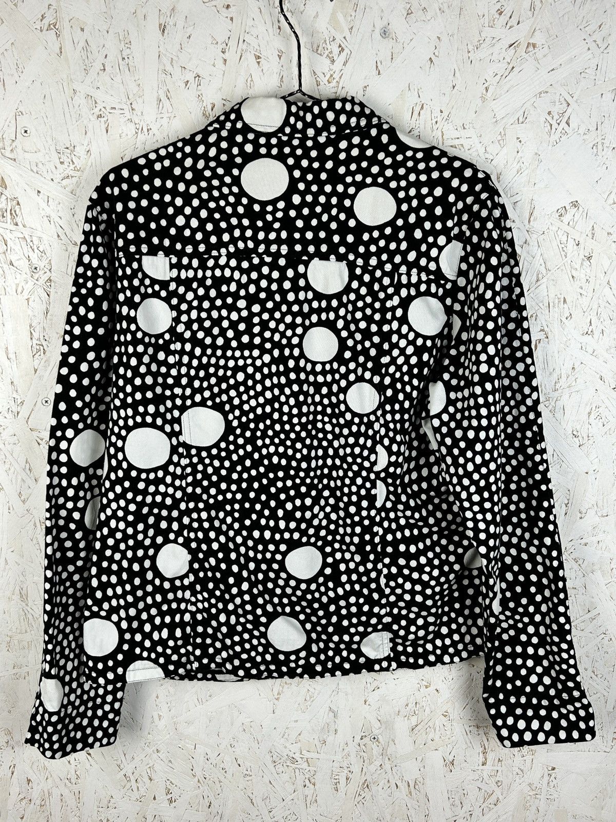 Marimekko Marimekko Black/White Polka Dot Denim Jacket Size 44 Size M / US 6-8 / IT 42-44 - 5 Thumbnail