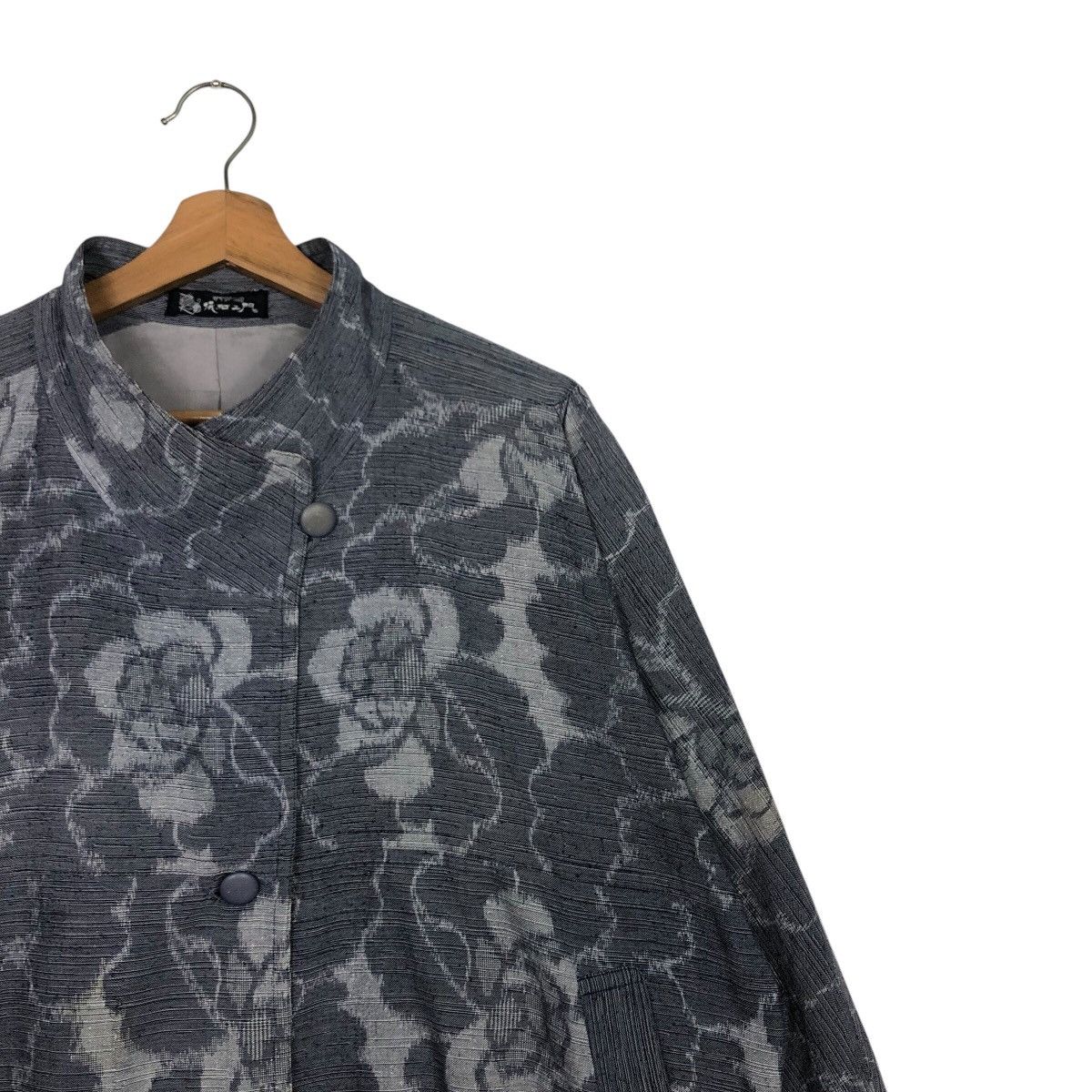 Issey Miyake 📌Vintage Bomber Jacket Quilted Flower Full Print Rich Grey Size US M / EU 48-50 / 2 - 7 Thumbnail