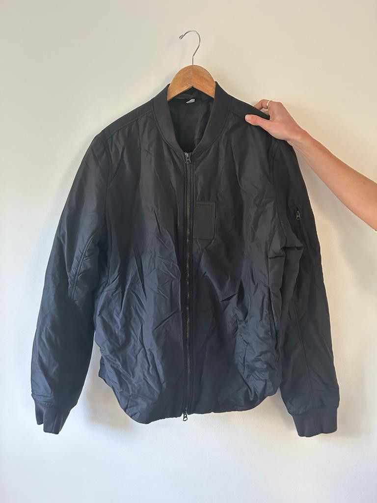 image of Acne Studios Silas Bomber Jacket 50 in Black, Men's (Size Medium)