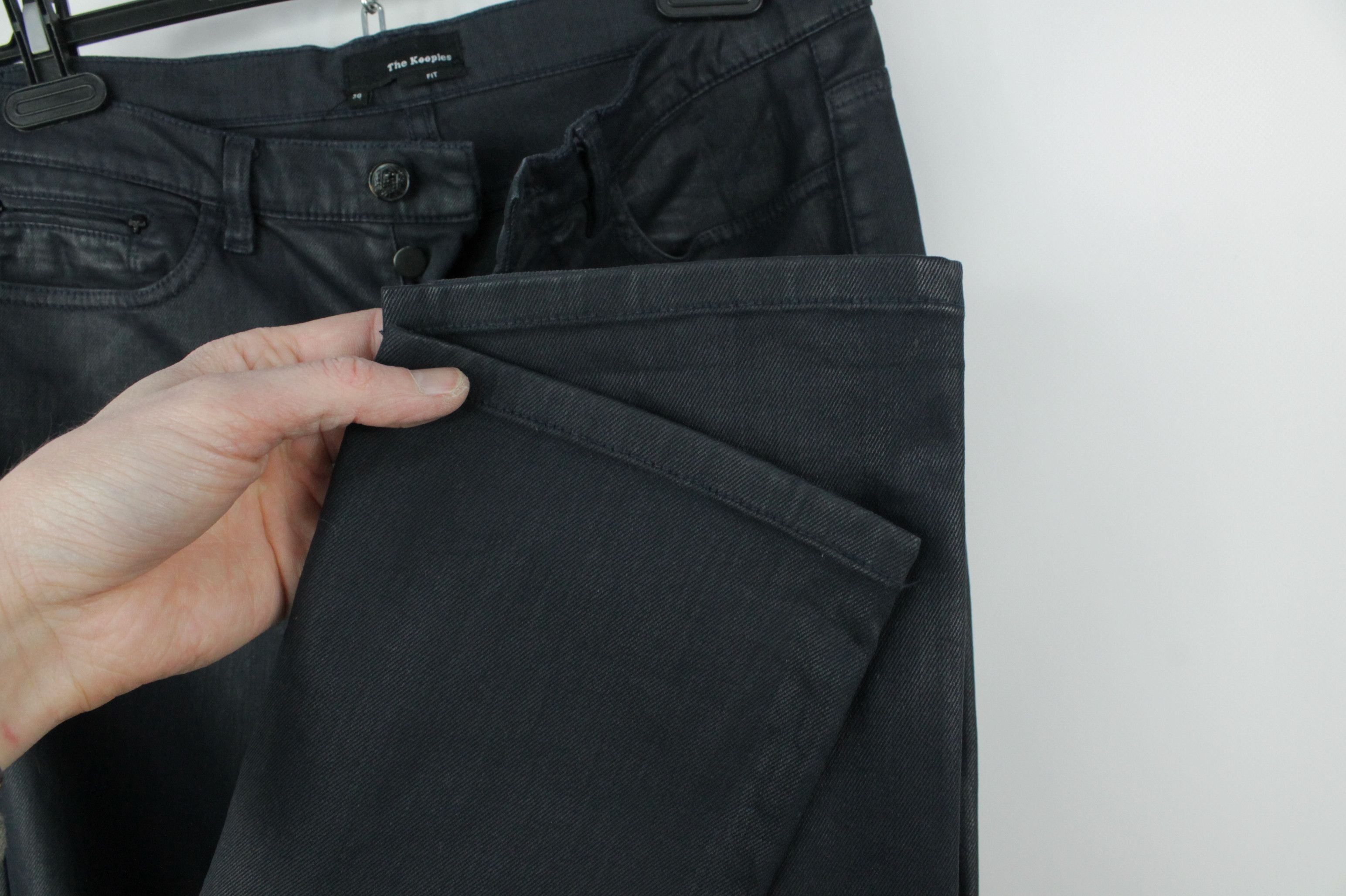 The Kooples The Kooples Navy Blue Coated Slim Fit Women's Jeans Size 30" / US 8 / IT 44 - 7 Thumbnail