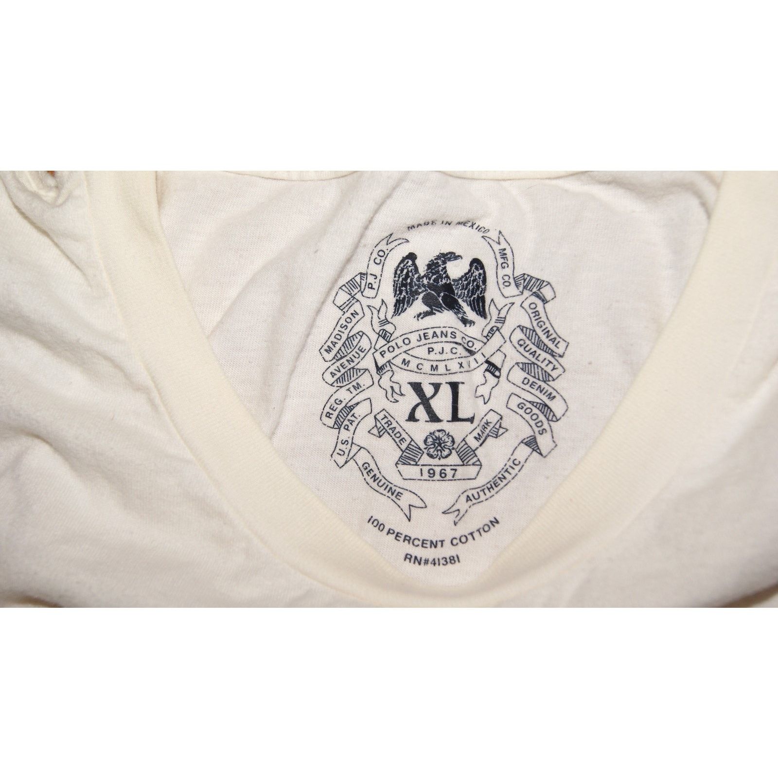 Polo Ralph Lauren VTG Polo Jeans Co Ralph Lauren Screen Print XL White TShirt Size US XL / EU 56 / 4 - 4 Thumbnail